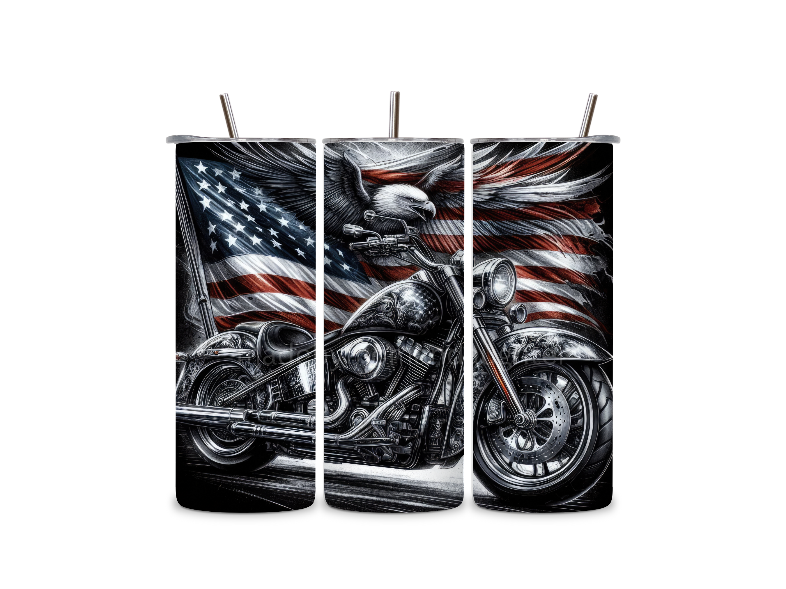 Motorcycle Tumbler 20oz Stainless Steel Bottle Drinkware Water Bottles Cup Washable Mug Reusable Portable Bottled Lid Straw Gift Handmade Insulated perfect gift