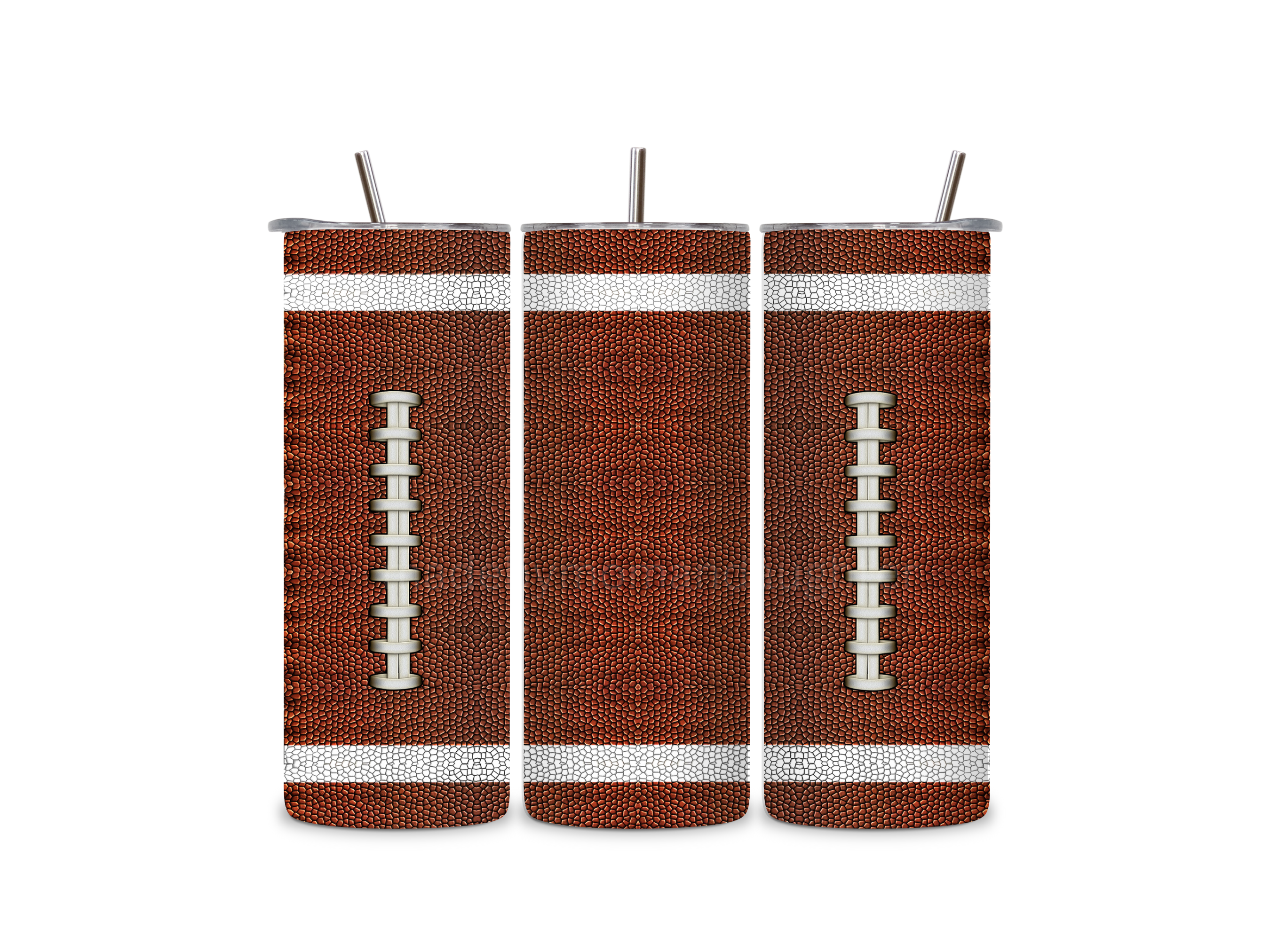 Football Tumbler 20oz Stainless Steel Bottle Drinkware Water Bottles Cup Washable Mug Reusable Portable Bottled Lid Straw Gift Handmade Insulated perfect gift