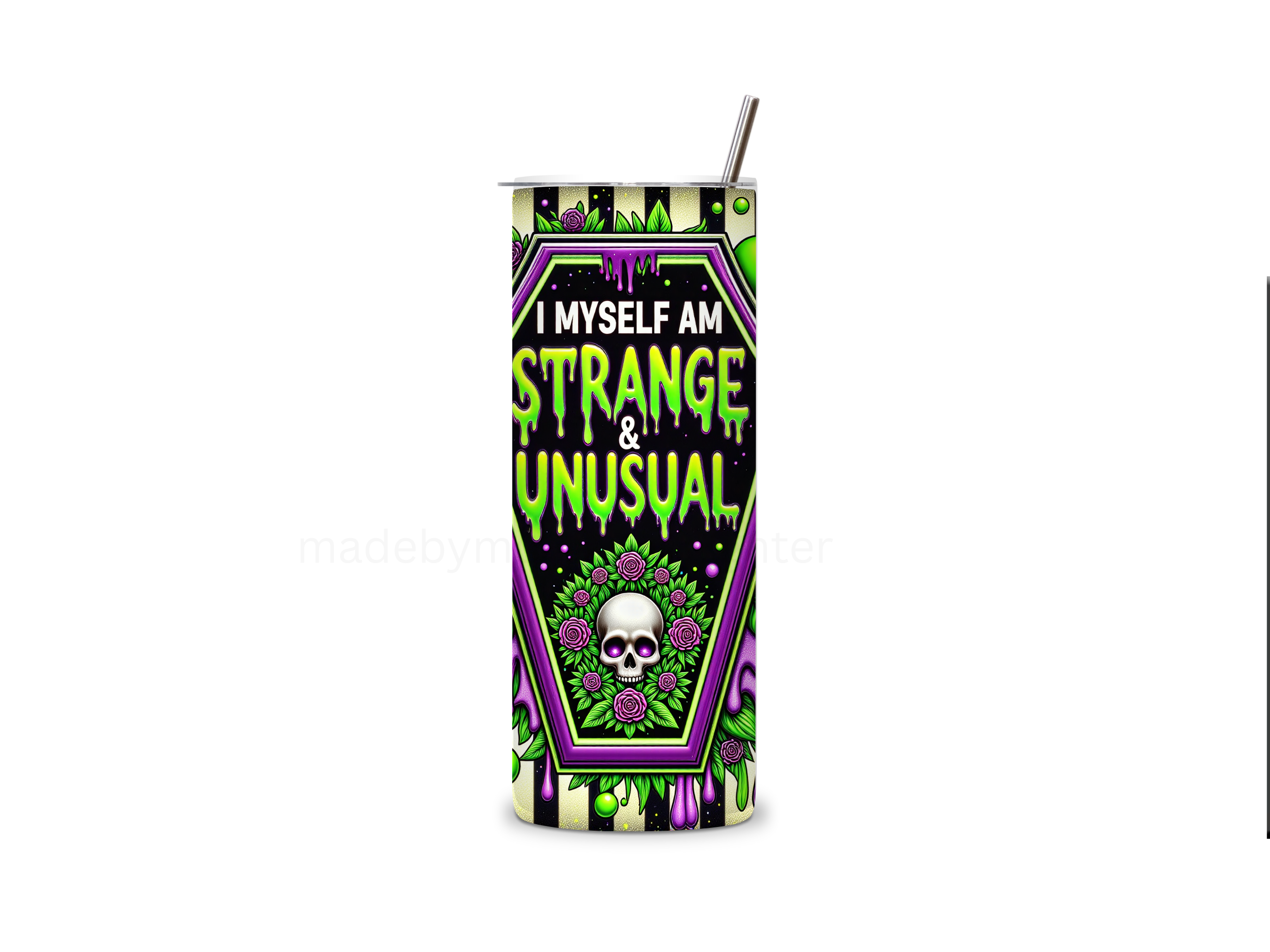 Strange and Unusual Tumbler 20oz Stainless Steel Bottle Drinkware Water Bottles Cup Washable Mug Reusable Portable Bottled Lid Straw Gift Handmade Insulated perfect gift