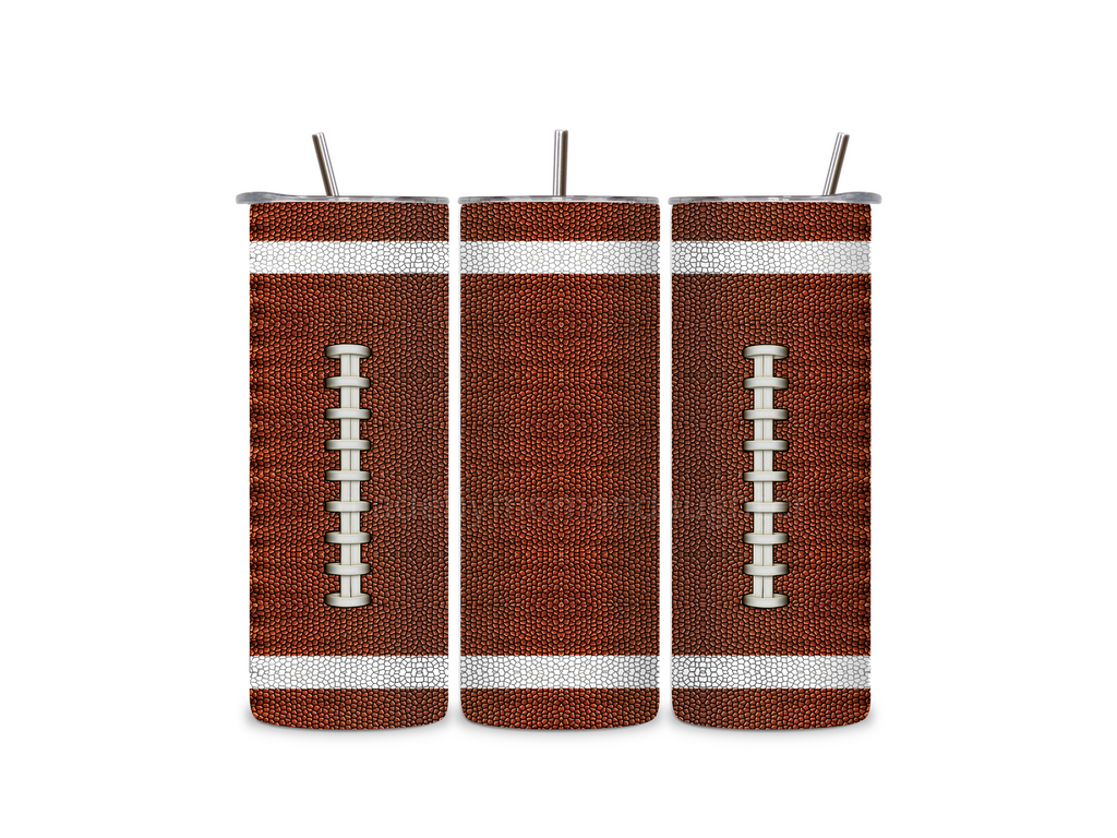 Football Tumbler 20oz Stainless Steel Bottle Drinkware Water Bottles Cup Washable Mug Reusable Portable Bottled Lid Straw Gift Handmade Insulated perfect gift