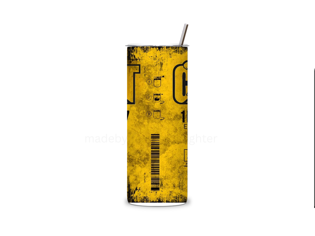 Cat Oil Filter Tumbler 20oz Stainless Steel Bottle Drinkware Water Bottles Cup Washable Mug Reusable Portable Bottled Lid Straw Gift Handmade Insulated perfect gift